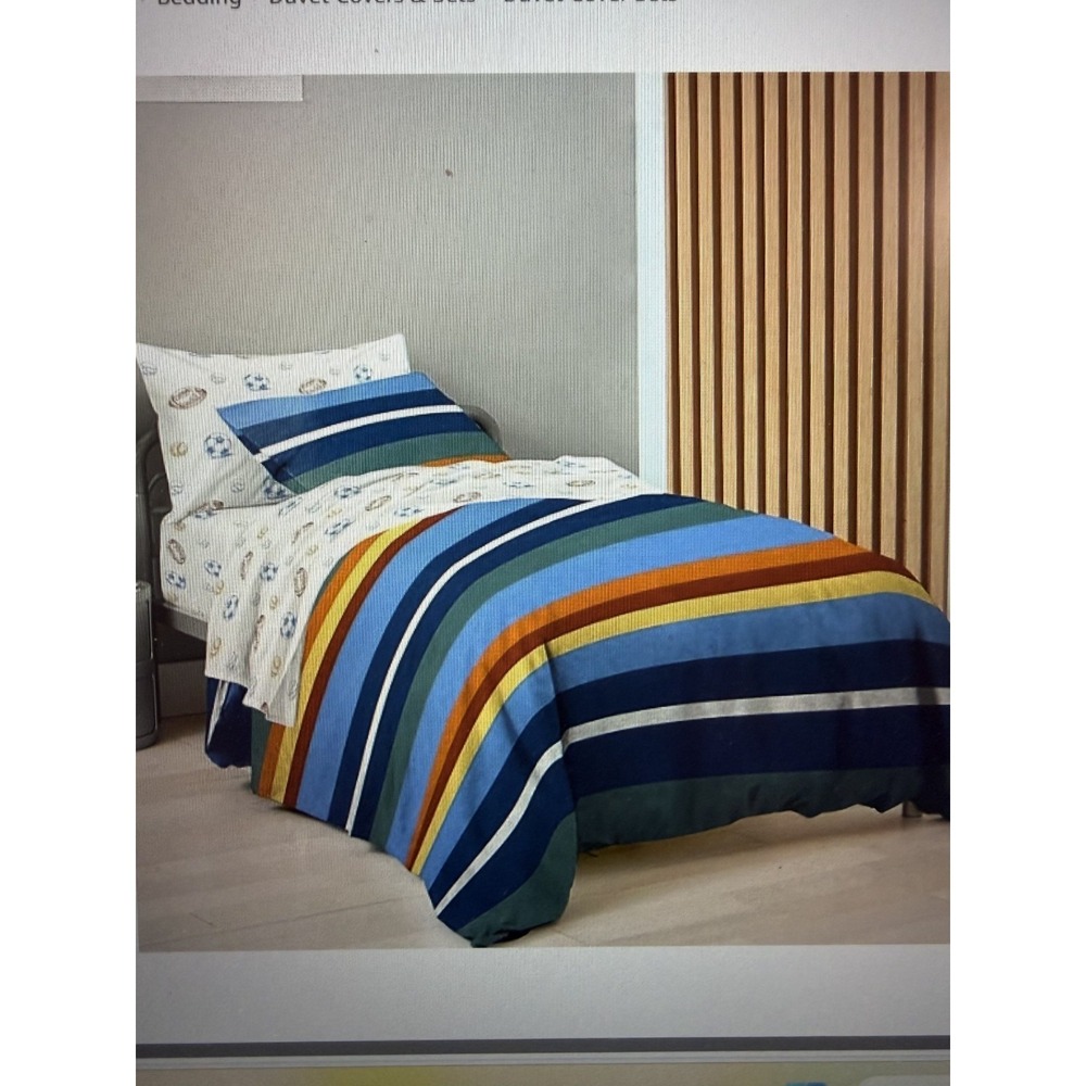 Vintage Stripe Stripe Sports Bedding, douvet, fitted and flat sheets
